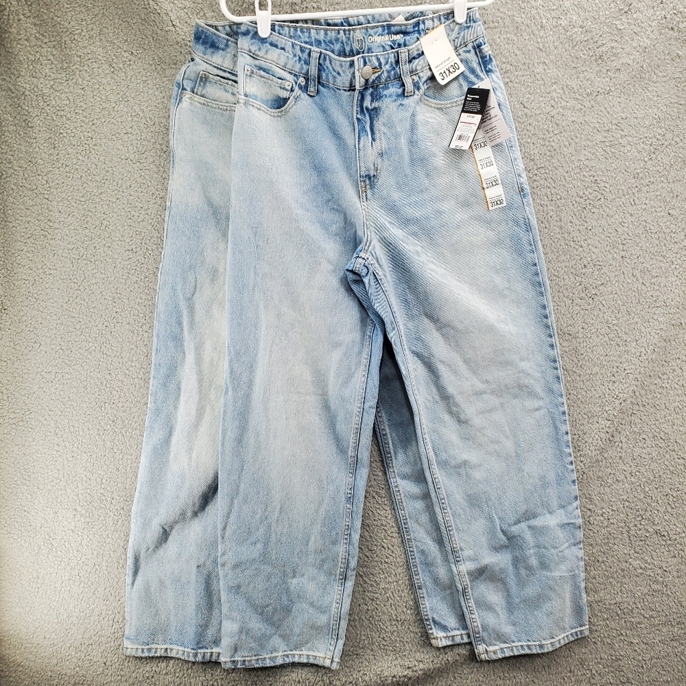 Original Use Relaxed Fit Straight Leg Jeans Light Wash Mens NWT Lot Of 2